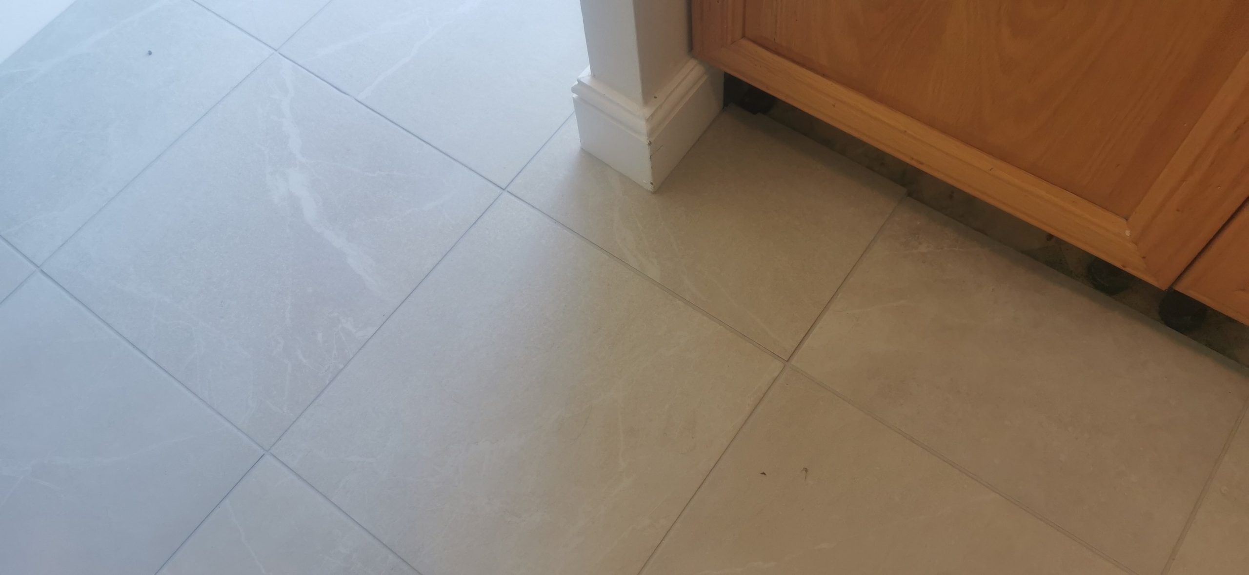 Floor tiling completed for a property in Basildon Essex